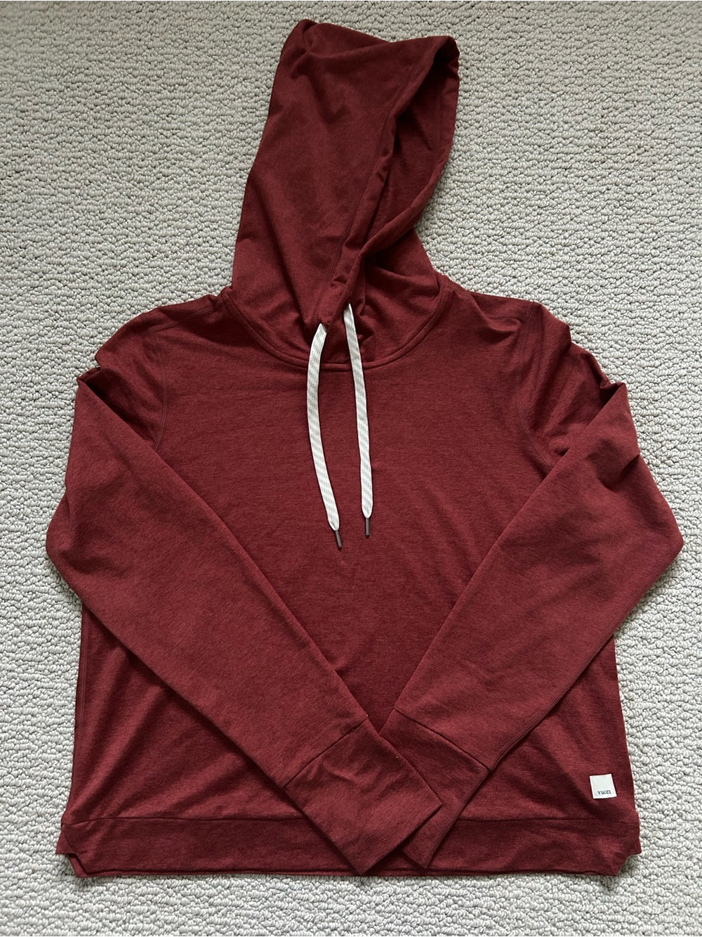 Vuori Halo Essential Hoodie Womens S Currant Heather VW226